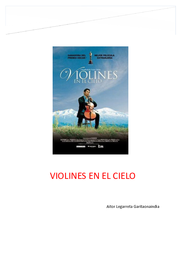 (DOC) VIOLINES EN EL CIELO Aitor Legarreta Garitaonaindia Academia.edu (DOC) VIOLINES EN EL CIELO Aitor Legarreta Garitaonaindia Academia.edu