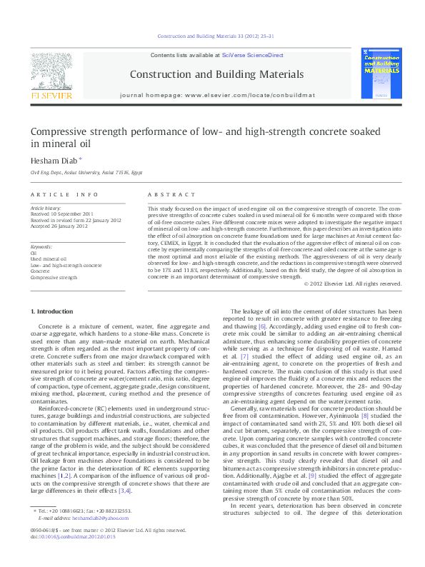 (PDF) Compressive strength performance of low- and high-strength ...