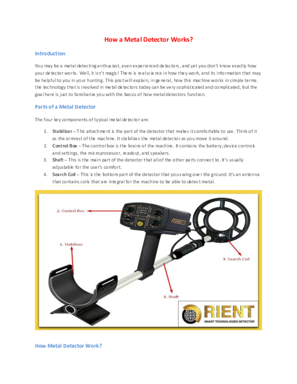 (DOC) How a Metal Detector Works.docx Orient Detectors Academia.edu