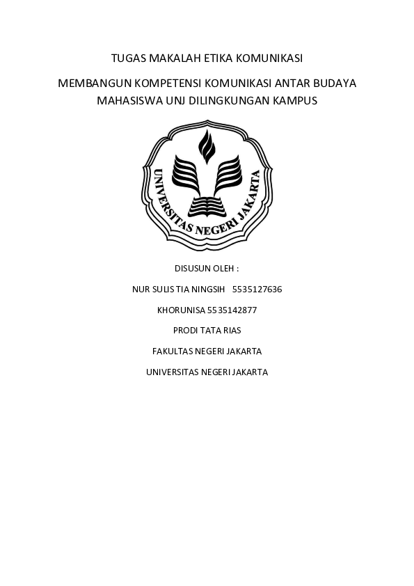 Doc Tugas Makalah Etika Komunikasi Nur Sulis Tia Ningsih Academia Edu