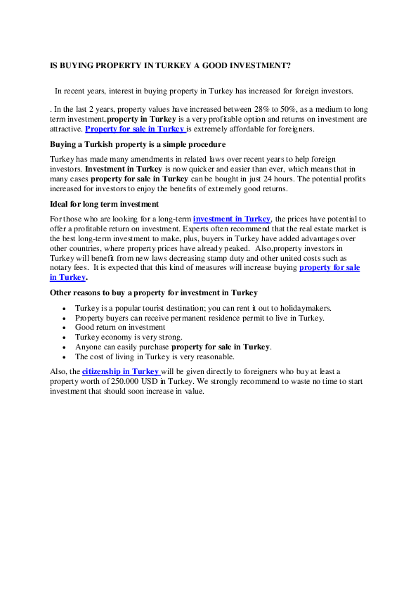 Medium term investment options