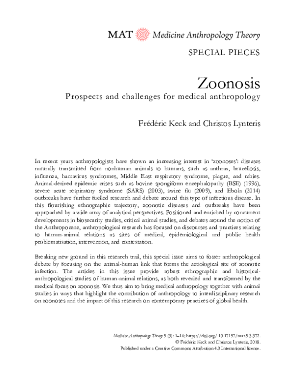 Emerging zoonotic diseases picture