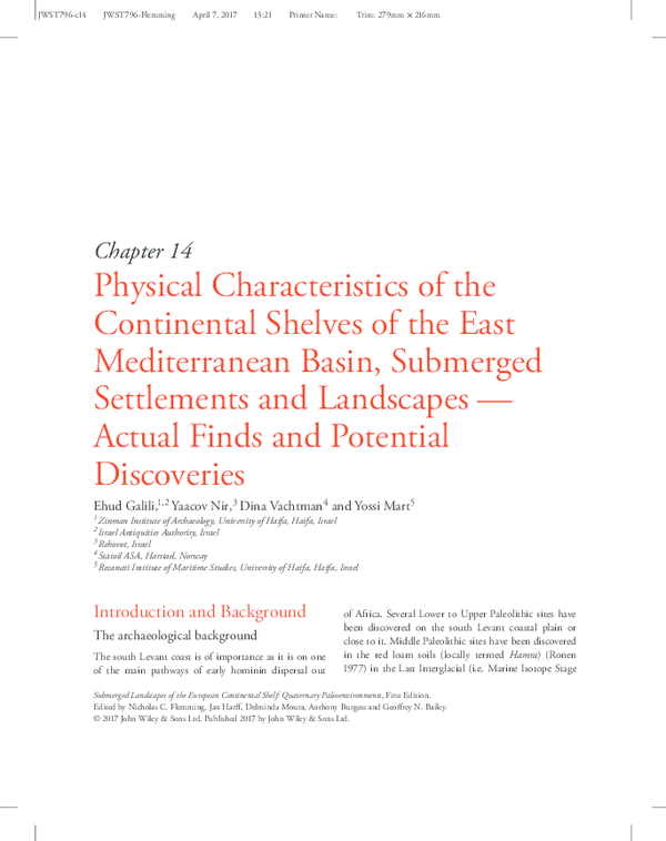 (PDF) Physical Characteristics of the Continental Shelves of the East