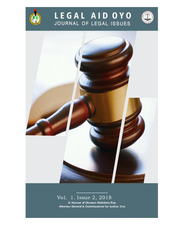 (PDF) Legal Aid Journal of Legal Issues Vol. 1 Issue 2