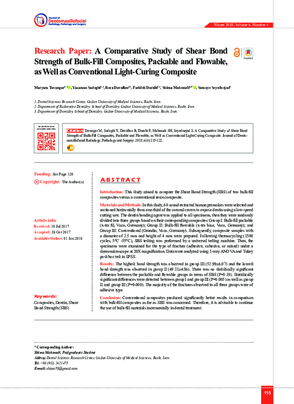 (PDF) Research Paper A Comparative Study of Shear Bond Strength of