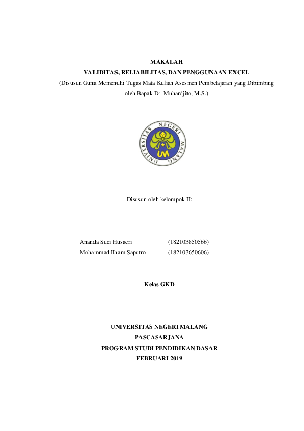 Uji Validitas Dan Reliabilitas Dengan Spss Research Papers Academia Edu