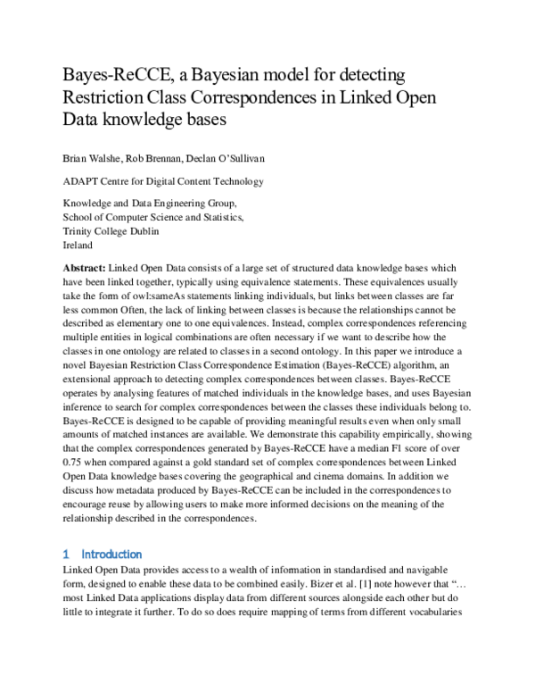 (PDF) Bayes-ReCCE, a Bayesian model for detecting Restriction Class ...