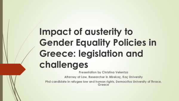 (PPT) Presentation gender equality in greece and austerity impact.pptx