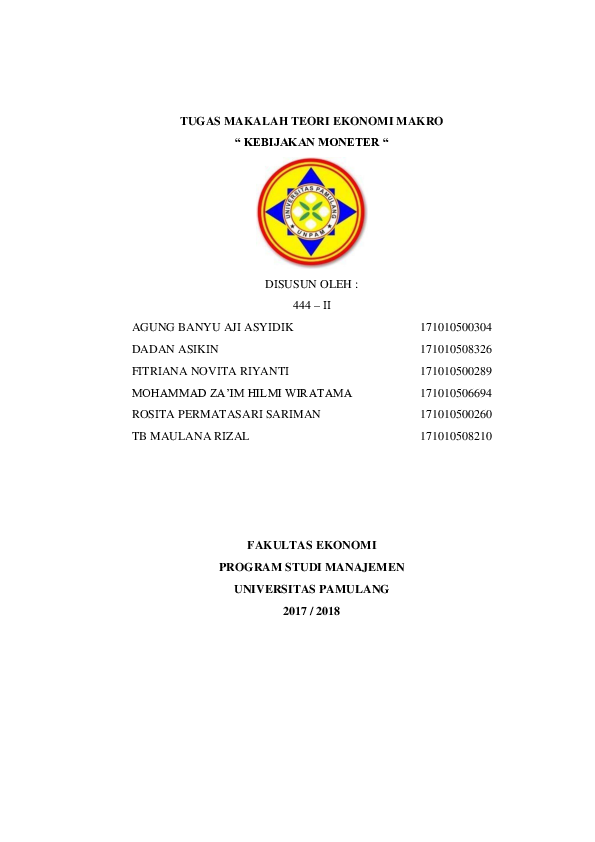 Doc Tugas Makalah Teori Ekonomi Makro Raden Daruwijaya Academia Edu