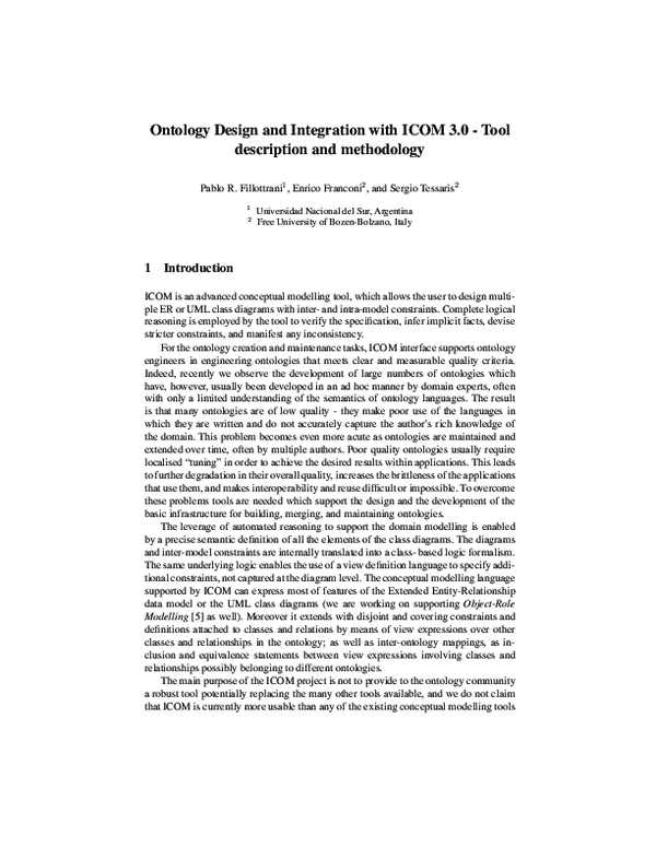 (PDF) Ontology Design and Integration with ICOM 3.0-Tool description ...