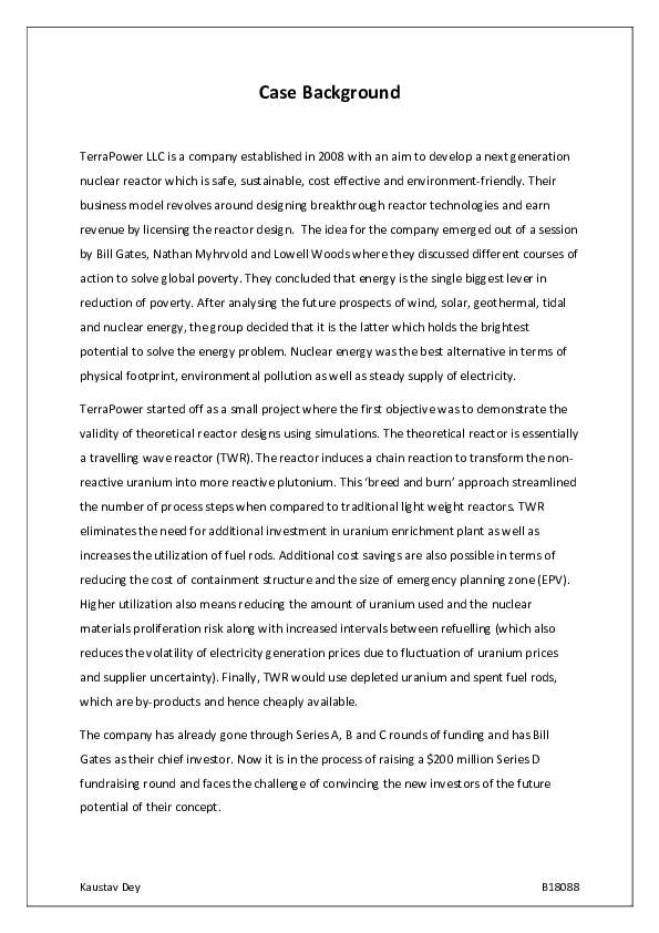 (PDF) Case Background Kaustav Dey Academia.edu