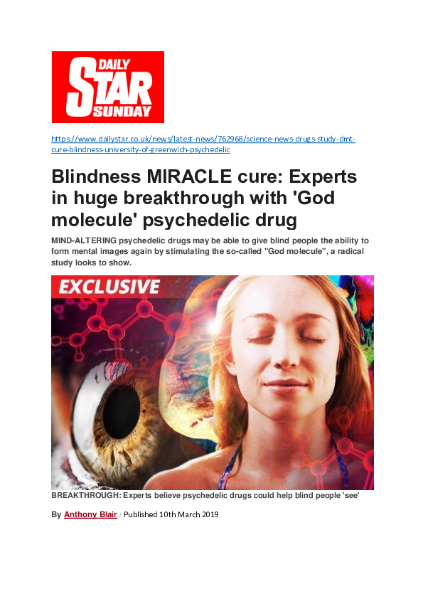 (PDF) Blindness miracle cure Experts in huge breakthrough with 'God