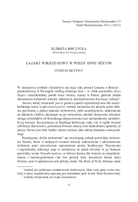 Anne Sexton Research Papers Academia Edu