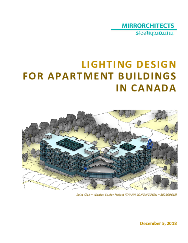 (PDF) LIGHTING DESIGN FOR APARTMENT BUILDINGS Nguyen Thanh Long