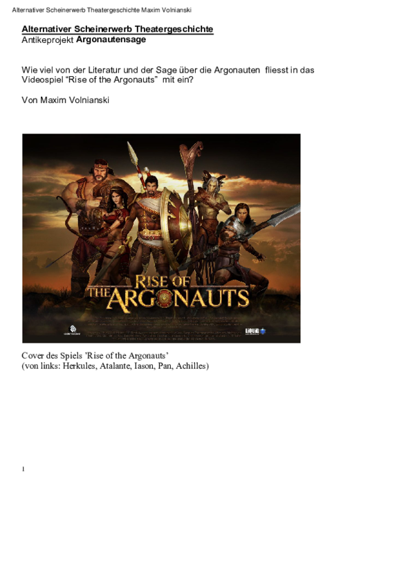 Argonautensage Argonautensage