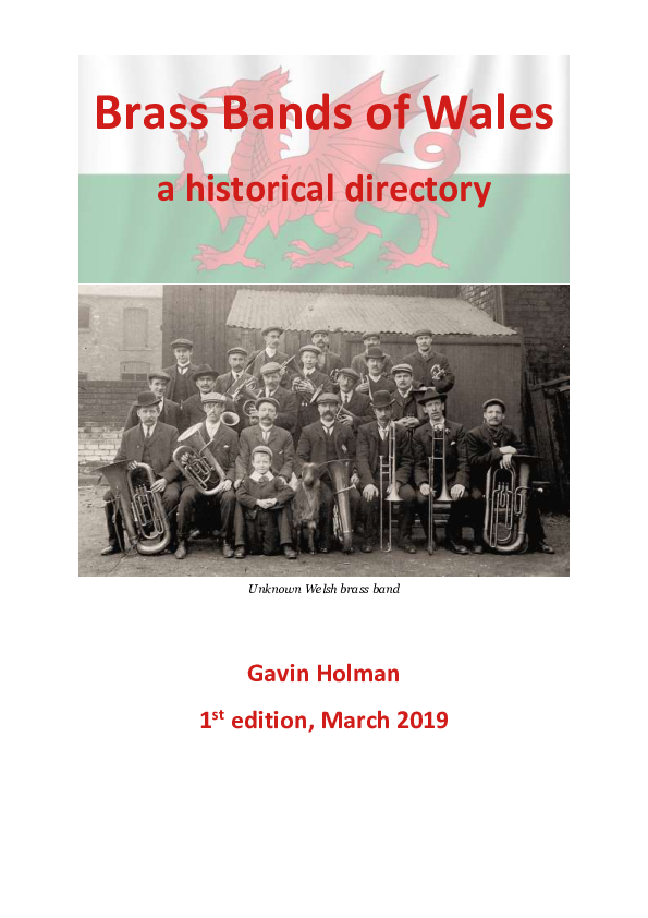 (PDF) Brass Bands of Wales – a Historical Directory