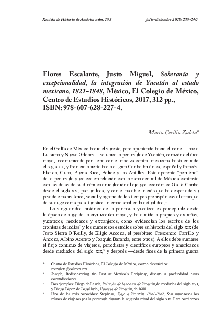 Soberanía y excepcionalidad. La integración de Yucatán al estado mexicano, 1821-1848