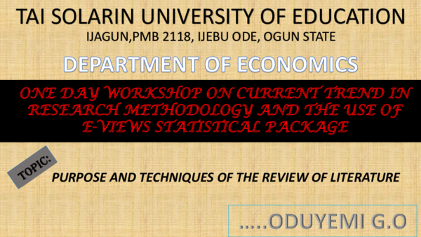 ppt-purpose-and-techniques-of-review-of-literature-in-a-social-science-research-gabriel