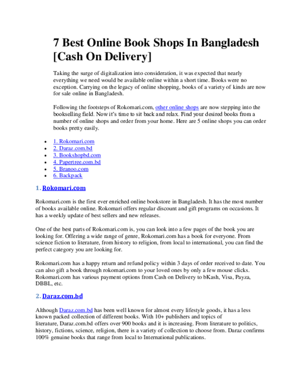 (DOC) Online Book shop in Bangladesh Nurul Khan Academia.edu