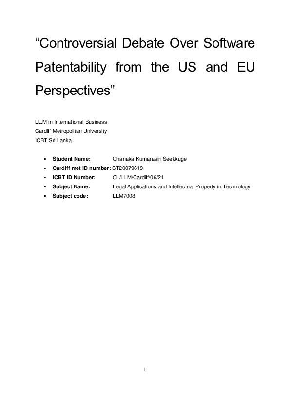 Essays software patents picture
