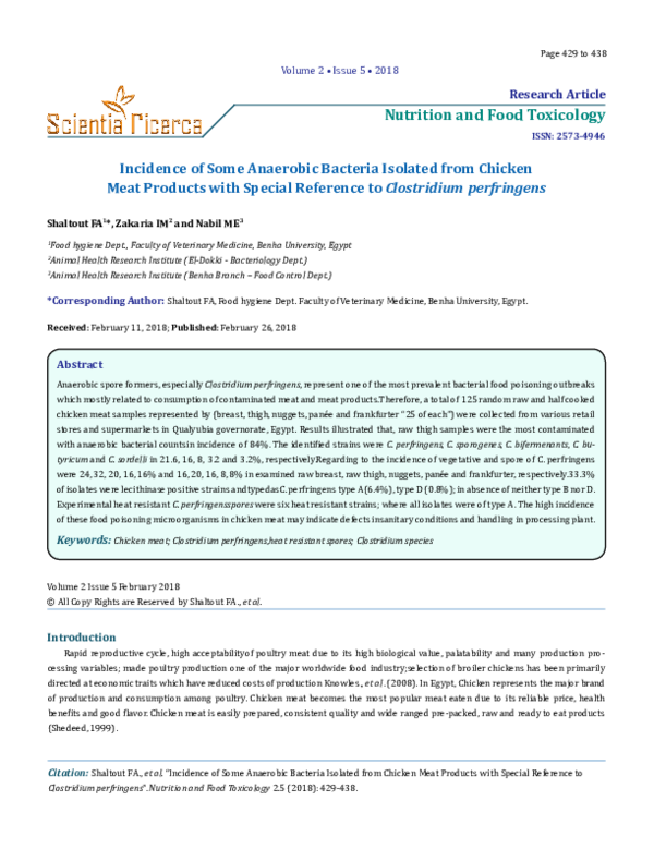 Clostridium perfringens statistics image