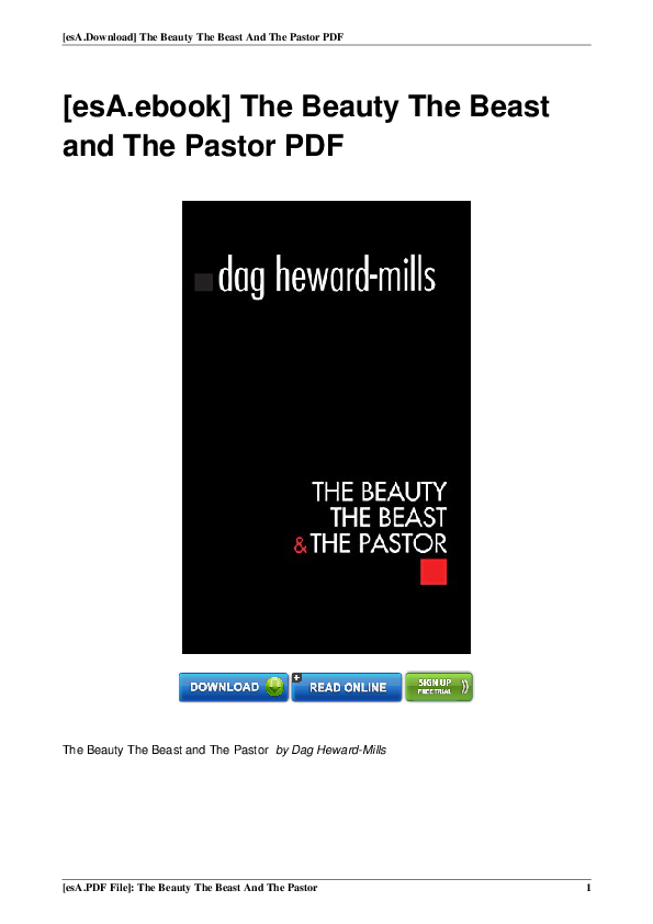 Pdf Esa Ebook The Beauty The Beast And The Pastor Pdf The Beauty The Beast And The Pastor By Dag Heward Mills Jailos Banda Academia Edu