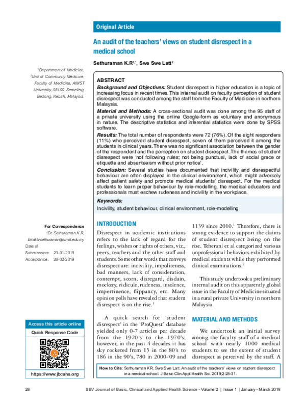 Disrespect essay for students to copy picture