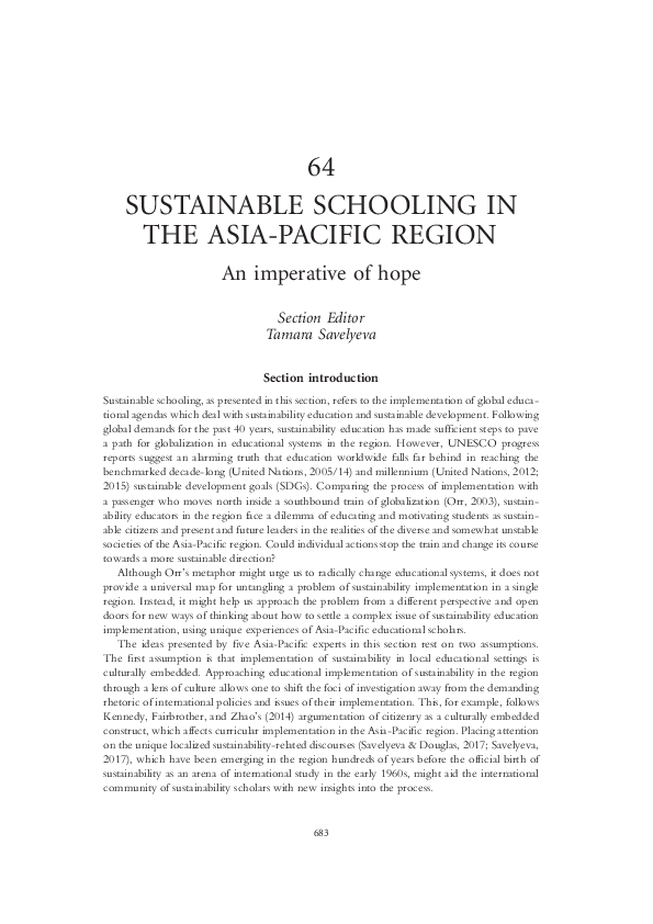 (PDF) Editorial introduction: Sustainable schooling in the Asia-Pacific ...