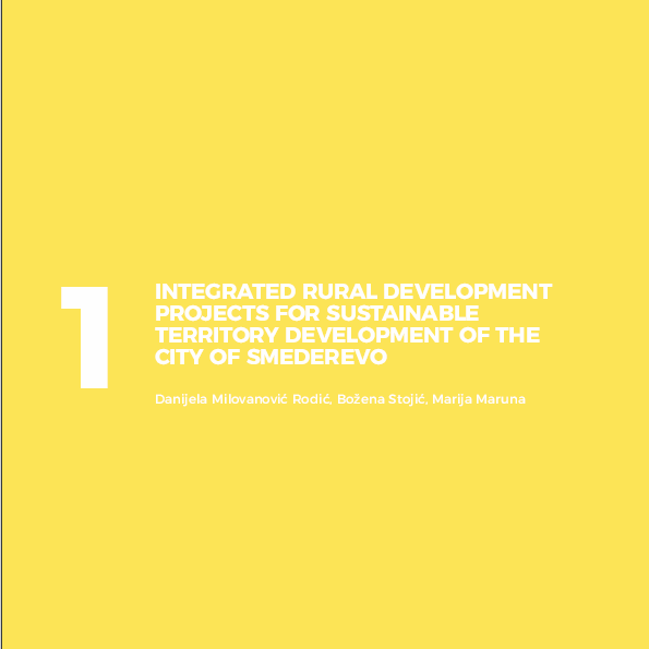 (PDF) INTEGRATED RURAL DEVELOPMENT PROJECTS FOR SUSTAINABLE TERRITORY ...