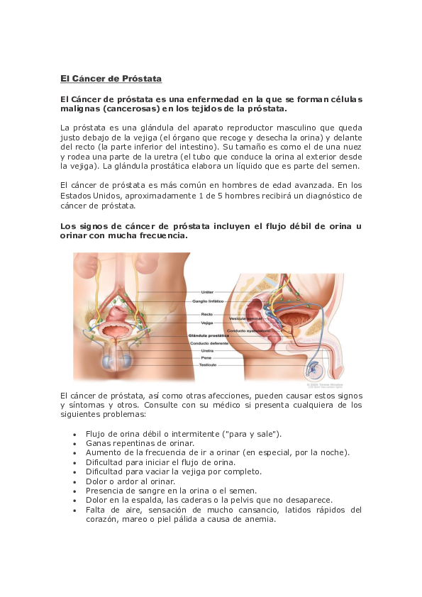 hiperplasia benigna de prostata signos y sintomas