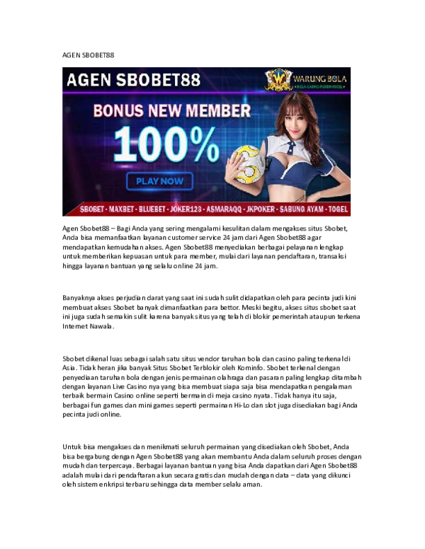 (DOC) Agen Sbobet | angel anisa - Academia.edu