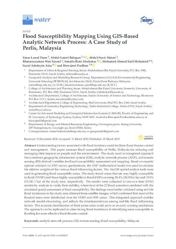 (PDF) Flood Susceptibility Mapping Using GIS-Based Analytic Network ...