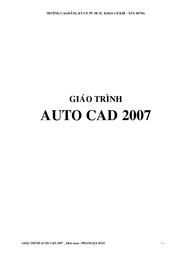 Làm việc với các lớp (Layer) và quản lý đối tượng trong bản vẽ