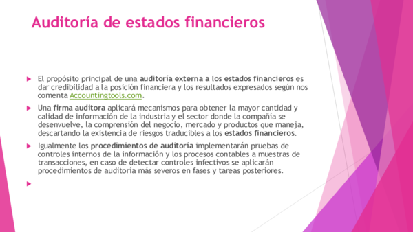 (PPT) Auditoría de estados financieros