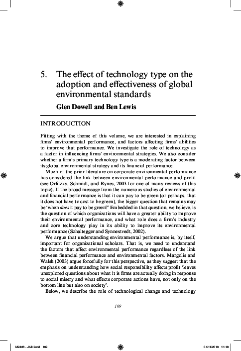(PDF) The effect of technology type on the adoption and effectiveness ...