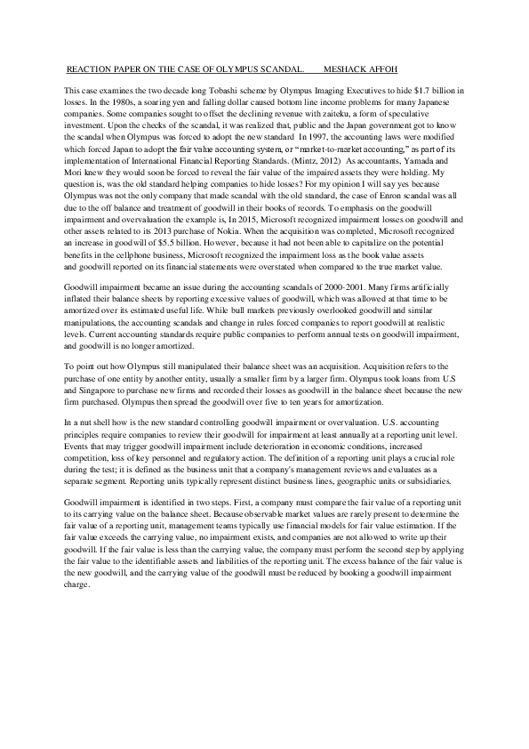 Olympus case essay picture