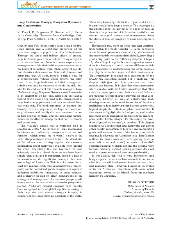 (PDF) Large herbivores across biomes