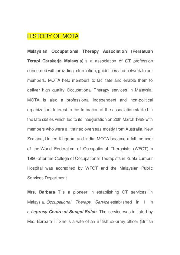 (DOC) History of mota