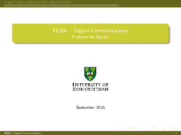 (PDF) Chapter 5: Optimum Receiver for Binary Data Transmission EE456 ...