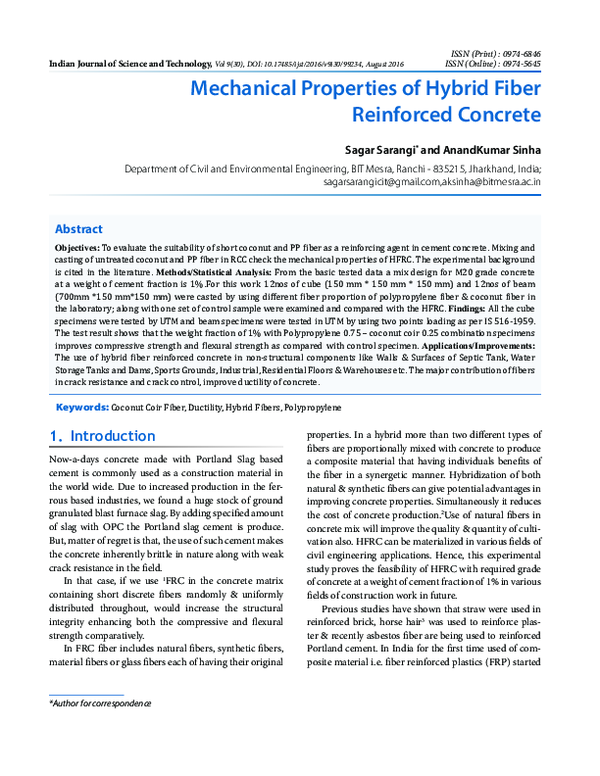 (PDF) Mechanical Properties of Hybrid Fiber Reinforced Concrete