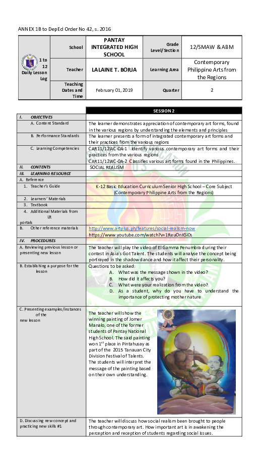 (DOC) DLL contemporary art lhen tercero Academia.edu