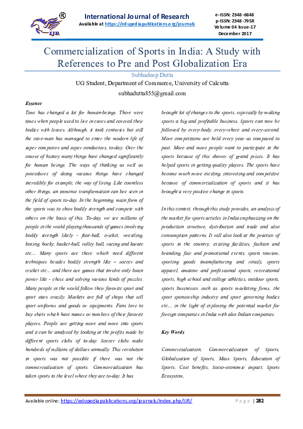 Disadvantages of sports commercialization image