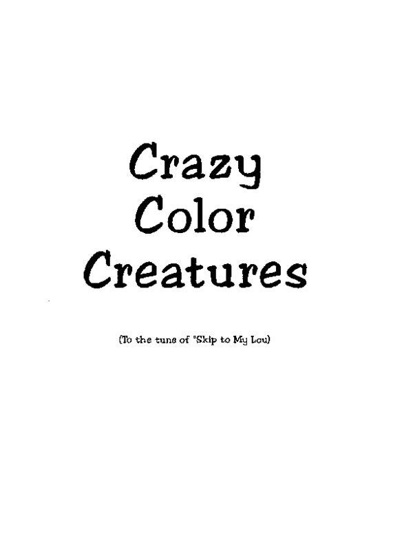 (PDF) Crazy Color Creatures karolayn leslie gomez blanco Academia.edu