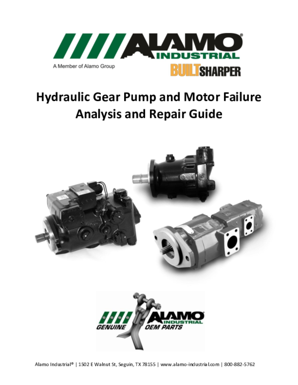 (PDF) Hydraulic Gear Pump and Motor Failure Analysis and Repair Guide Benteng Gading