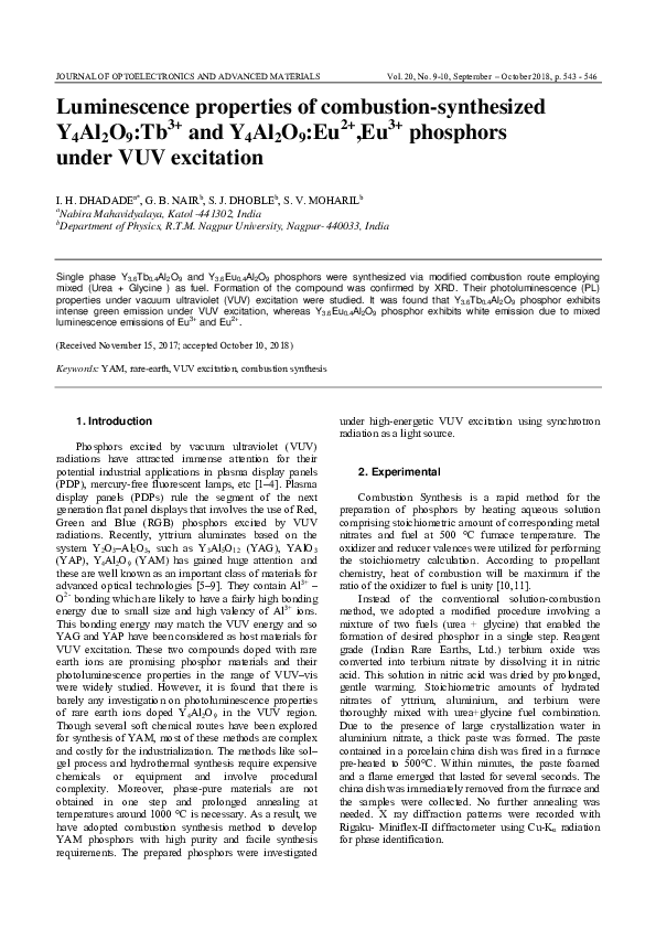 (PDF) ) Journal of Optoelectronics and Advanced materials paper