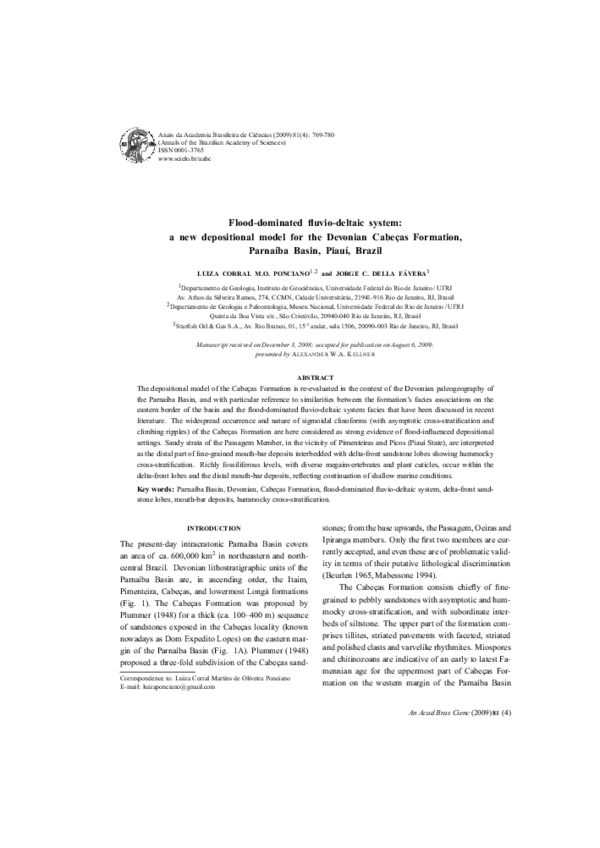 (PDF) Flood-dominated fluvio-deltaic system: a new depositional model ...