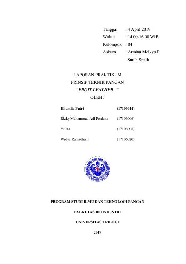 (DOC) FRUIT LEATHER Khamila Putri Academia.edu