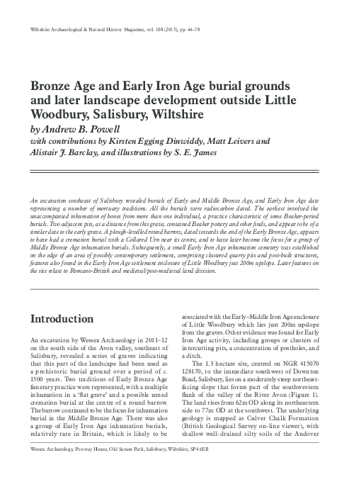 (PDF) Human bone, in Bronze Age and Early Iron Age burial grounds and ...