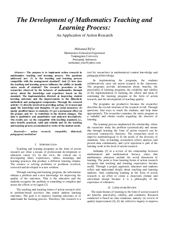 Latest research topics in mathematics education image