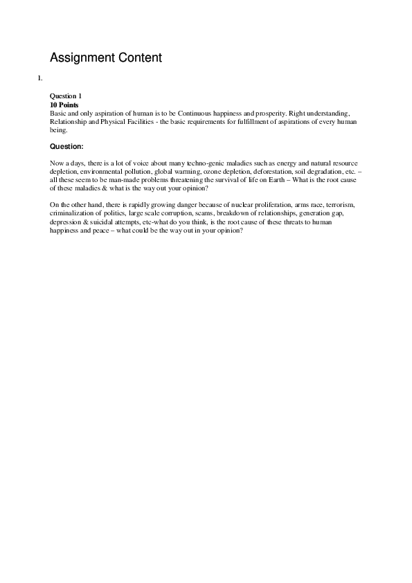 (DOC) Assignment Content